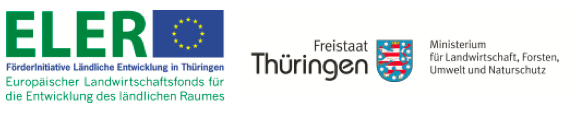 Förderlogos: ELER und Freistaat Thüringen
